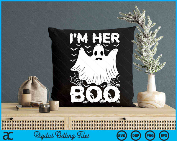 I'm Her Boo Halloween Couples SVG PNG Digital Cutting File