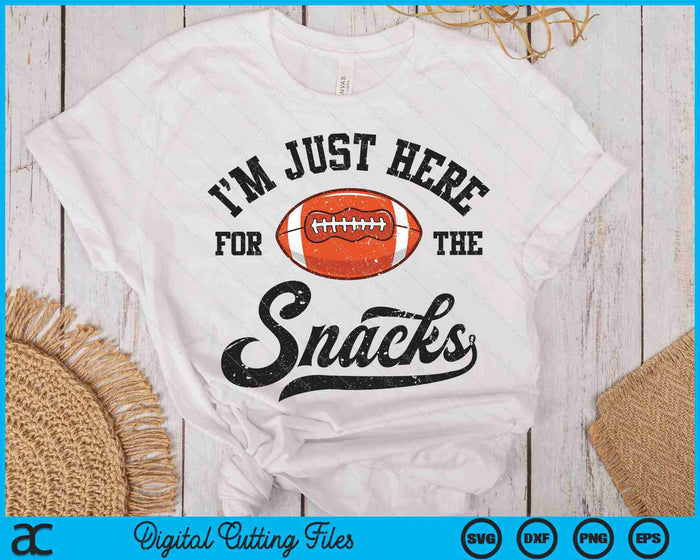 I'm Just Here For The Snacks Funny Fantasy Football League SVG PNG Digital Printable Files