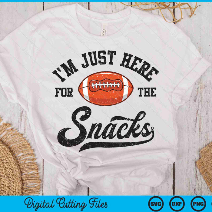 I'm Just Here For The Snacks Funny Fantasy Football League SVG PNG Digital Printable Files