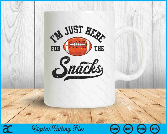 I'm Just Here For The Snacks Funny Fantasy Football League SVG PNG Digital Printable Files