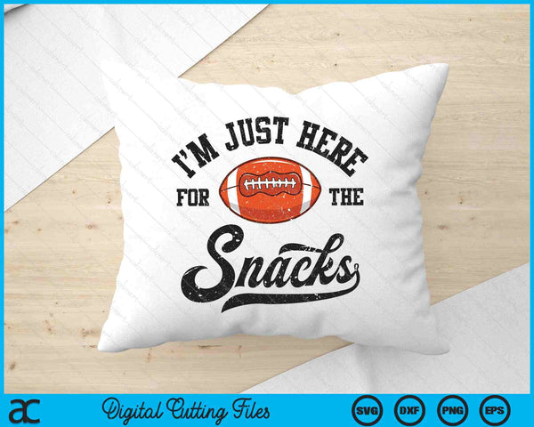 I'm Just Here For The Snacks Funny Fantasy Football League SVG PNG Digital Printable Files