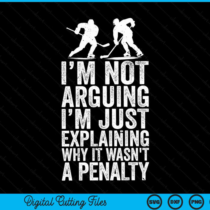 I'm not arguing I'm just explaining why it wasn't a penalty ice hockey player SVG PNG cut file for Cricut