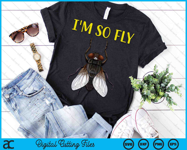 Ik ben zo Fly Insect Bug Mannen grappige nieuwigheid SVG PNG digitale snijbestanden - on a t-shirt