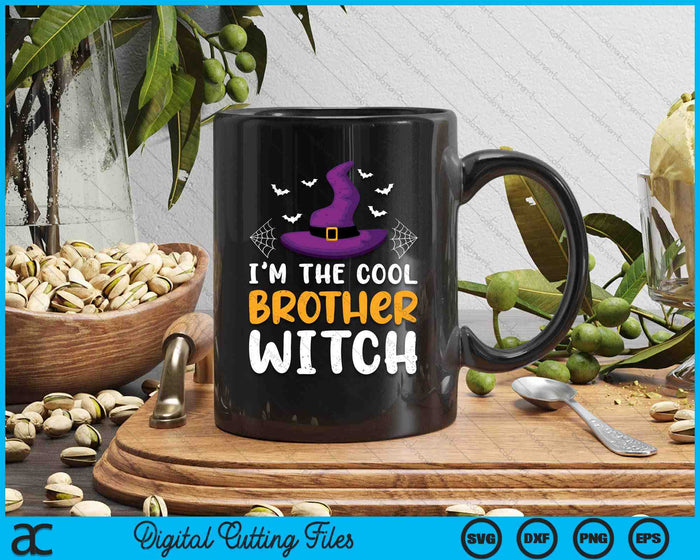 I'm The Cool Brother Witch Matching Family Halloween SVG PNG Digital Cutting Files