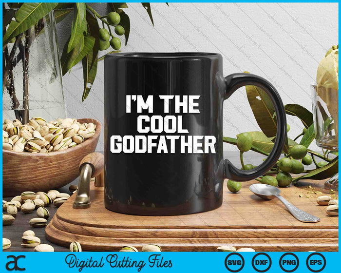 Ik ben de coole Godfather Vaderdag SVG PNG digitale snijbestanden