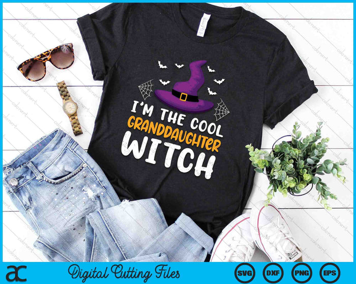 I'm The Cool Granddaughter Witch Matching Family Halloween SVG PNG Digital Cutting Files