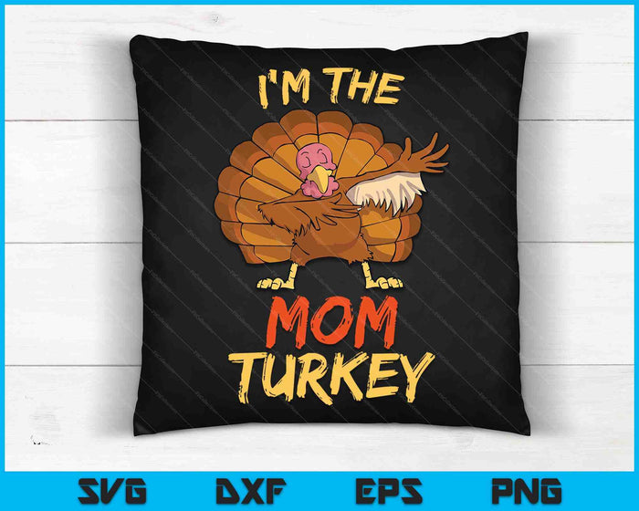 Ik ben de moeder Turkije bijpassende familiegroep Thanksgiving SVG PNG digitale snijbestanden