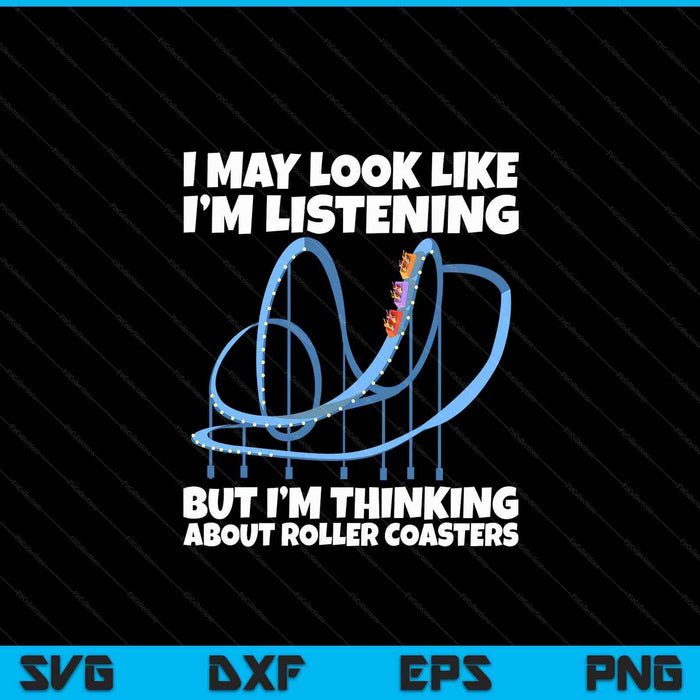 I'm thinking about roller coasters SVG cut file