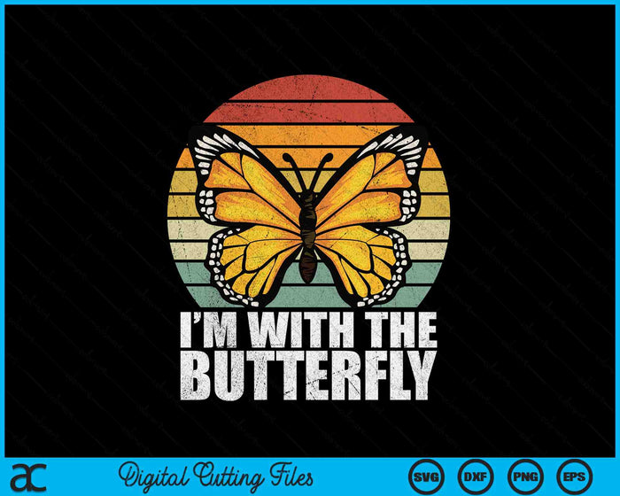 I'm With Butterfly Halloween Costume Matching Couples Party SVG PNG Digital Cutting Files