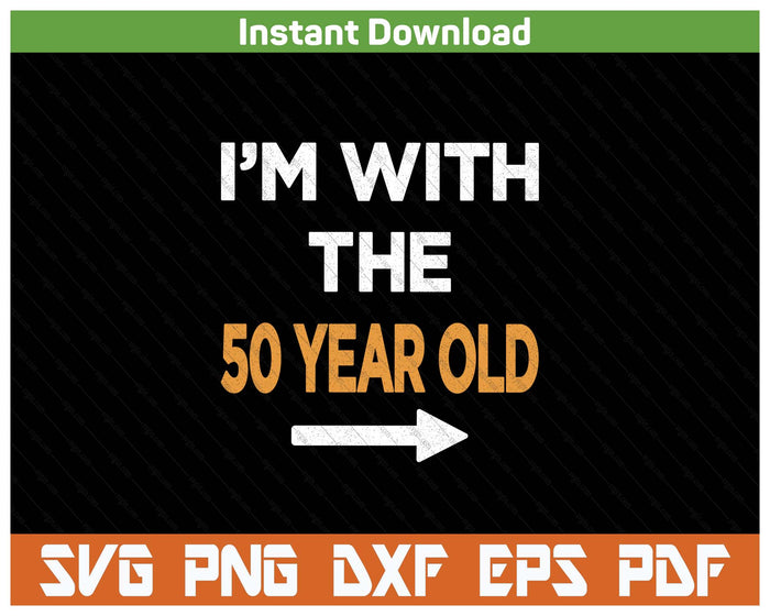 Easy Matching Halloween Costume 50 Year Old SVG PNG Cutting Files