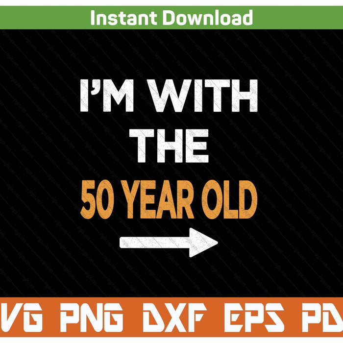 Easy Matching Halloween Costume 50 Year Old SVG PNG Cutting Files