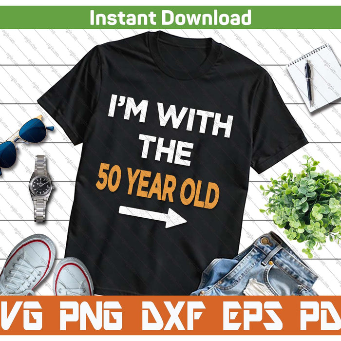 Easy Matching Halloween Costume 50 Year Old SVG PNG Cutting Files