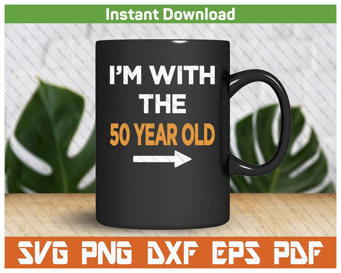 Easy Matching Halloween Costume 50 Year Old SVG PNG Cutting Files