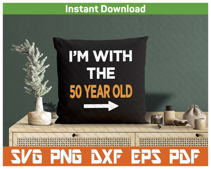 Easy Matching Halloween Costume 50 Year Old SVG PNG Cutting Files