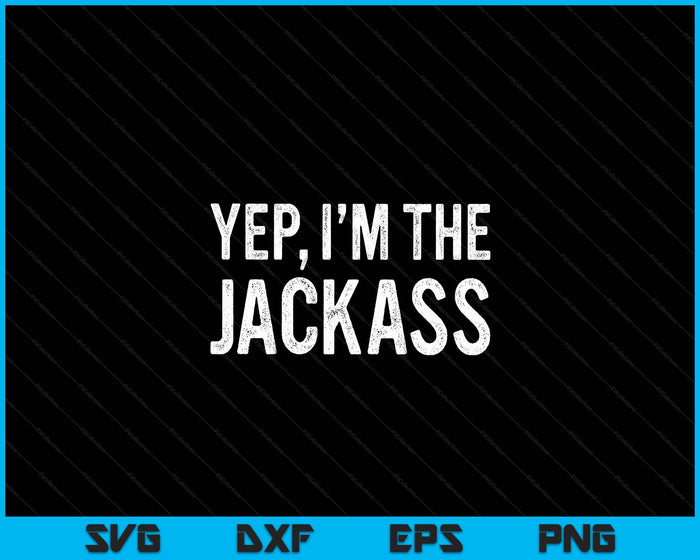 Ik ben met de Jackass paren grappige bijpassende SVG PNG digitale afdrukbare bestanden