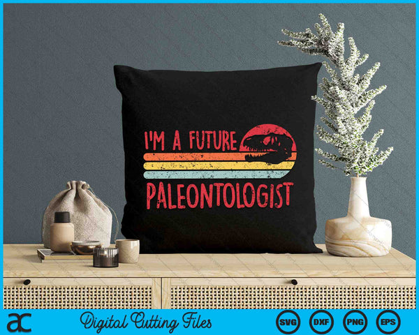 Ik ben een toekomstige paleontoloog Vintage paleontologie dinosaurussen SVG PNG digitale snijbestanden