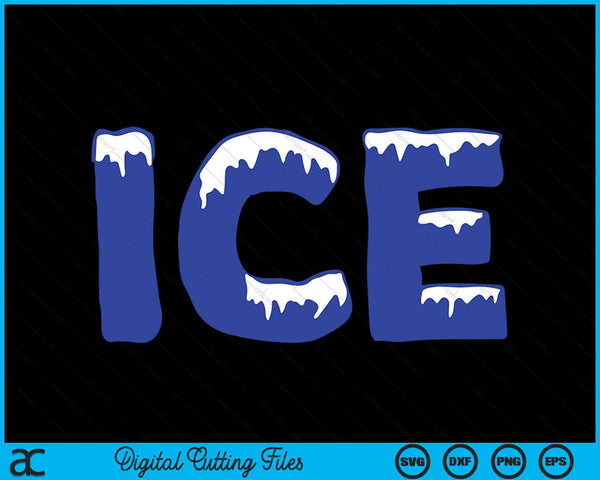 Ice And Baby Funny Halloween Costume SVG PNG Digital Cutting Files