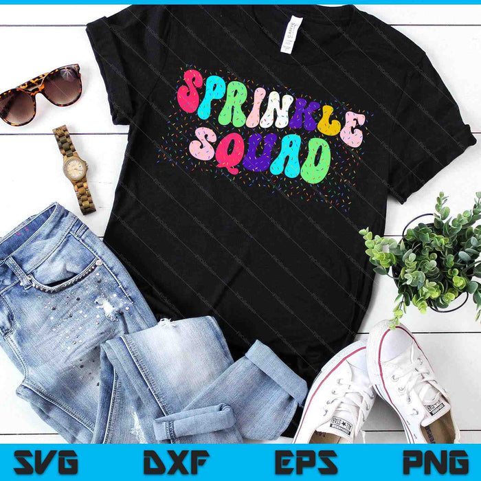 Ice Cream Sprinkle Sprinkle Squad SVG PNG Digital Printable Files
