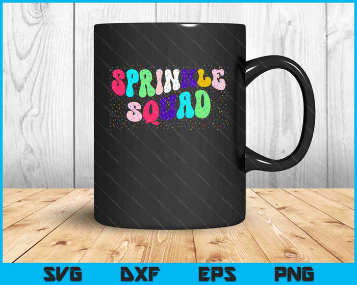 Ice Cream Sprinkle Sprinkle Squad SVG PNG Digital Printable Files