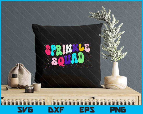 Ice Cream Sprinkle Sprinkle Squad SVG PNG Digital Printable Files