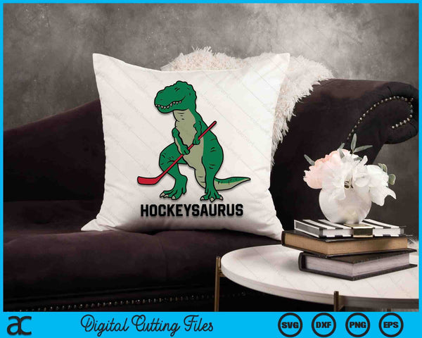 Ice Hockey Dinosaur Hockey Boy Kids Hockey Hockeysaurus SVG PNG Digital Cutting Files