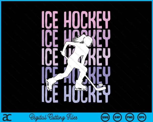Ice hockey SVG PNG cut file for Cricut