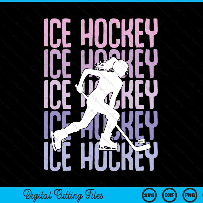 Ice hockey SVG PNG cut file for Cricut
