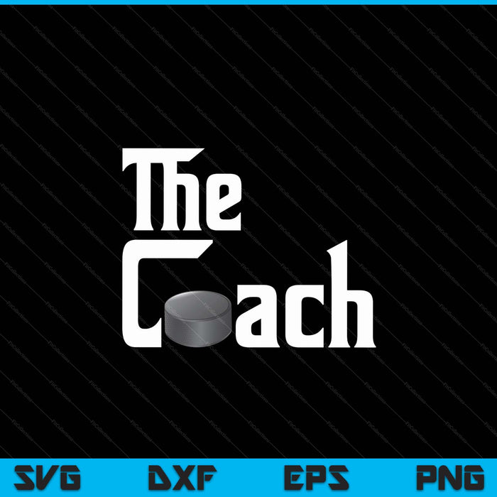 Ice hockey sports player the coach SVG cut file