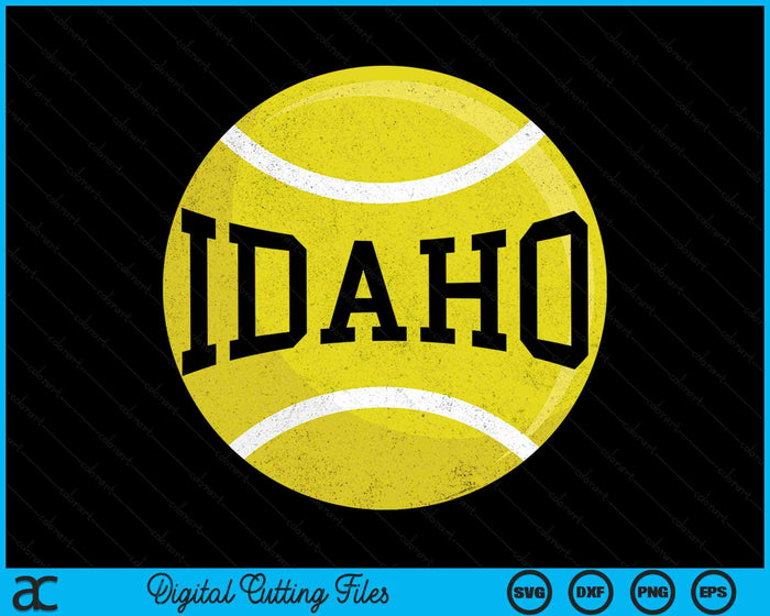 Idaho Tennis Fan SVG PNG Digital Cutting Files