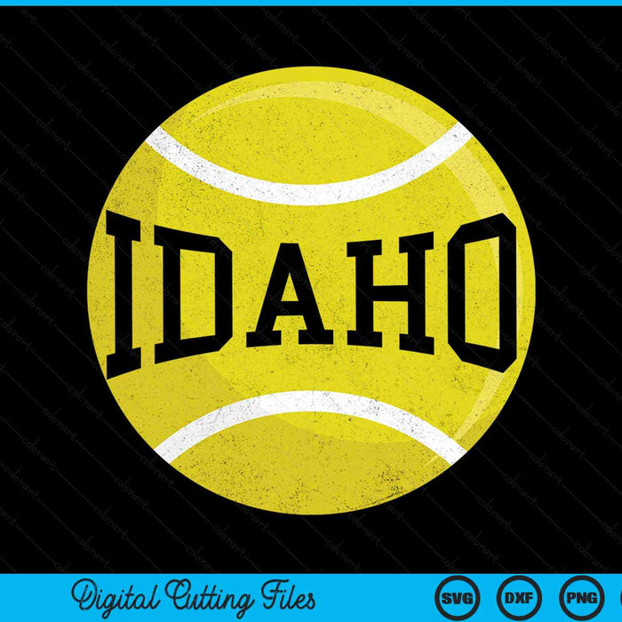 Idaho tennis fan SVG cut file