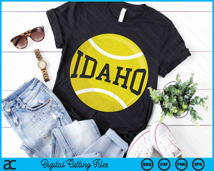 Idaho Tennis Fan SVG PNG Digital Cutting Files