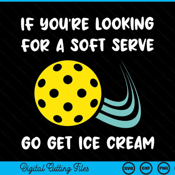 If you're looking for a soft serve go get ice cream pickleball SVG PNG cut file for Cricut