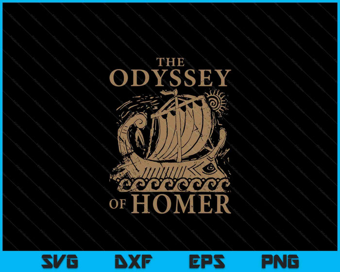 Iliad Odyssey Homer Ancient Greek History Book Odyssey SVG PNG Digital Printable Files