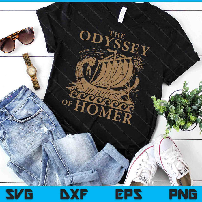 Iliad Odyssey Homer Ancient Greek History Book Odyssey SVG PNG Digital Printable Files