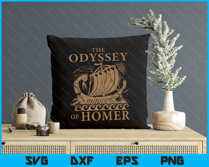 Iliad Odyssey Homer Ancient Greek History Book Odyssey SVG PNG Digital Printable Files