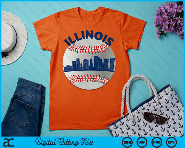 Illinois Baseball Team Fans of Space City SVG PNG Cutting Printable Files