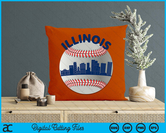 Illinois Baseball Team Fans of Space City SVG PNG Cutting Printable Files