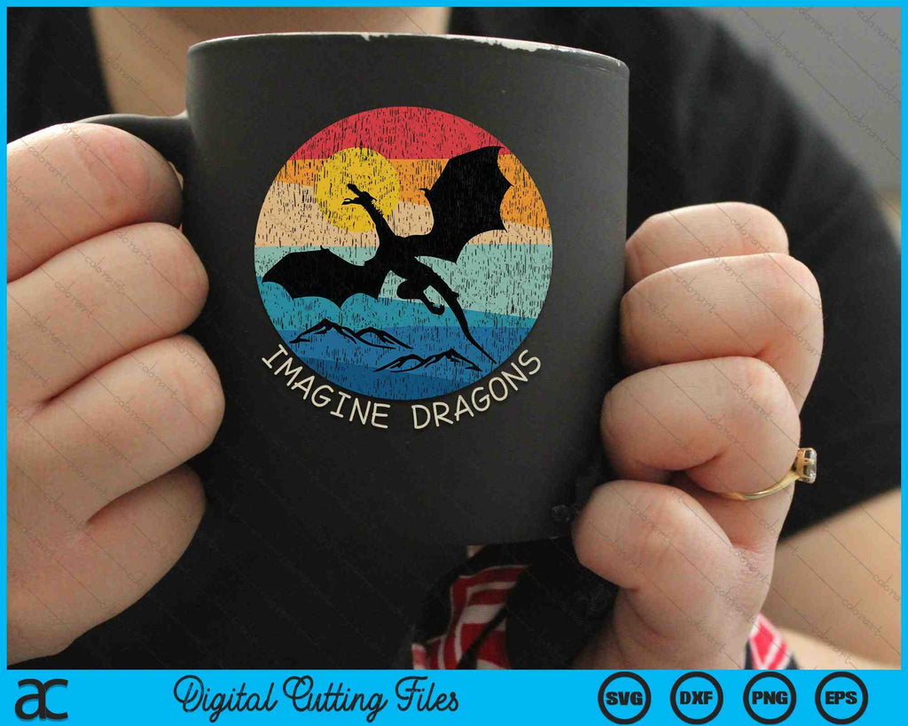 Imagine Magical and Mythical Fantasy Dragons SVG Cutting Files ...