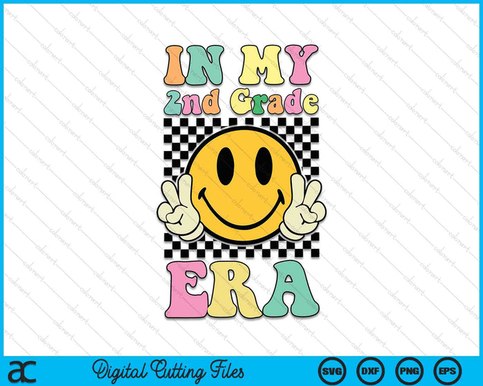 In My 2nd Grade Era Retro Back To School SVG PNG Digital Cutting Files