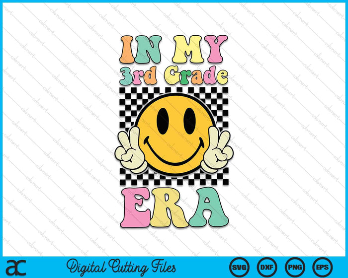 In My 3rd Grade Era Retro Back To School SVG PNG Digital Cutting Files