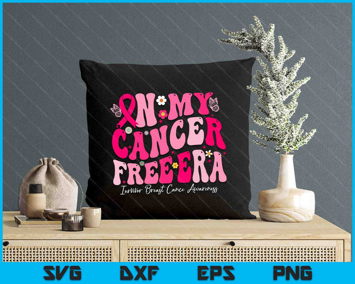 In My Cancer Free Era Survivor Breast Cancer Awareness SVG PNG Digital Cutting Files