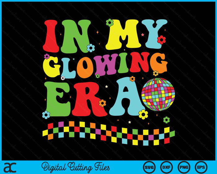 In My Glowing Era Tie Dye Bright Hello Summer Vacation Trips SVG PNG Digital Cutting Files