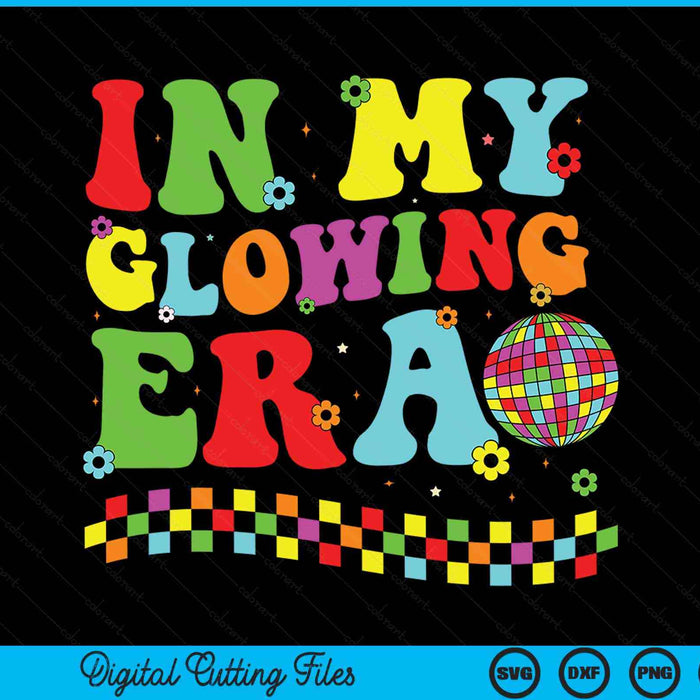 In My Glowing Era Tie Dye Bright Hello Summer Vacation Trips SVG PNG Digital Cutting Files