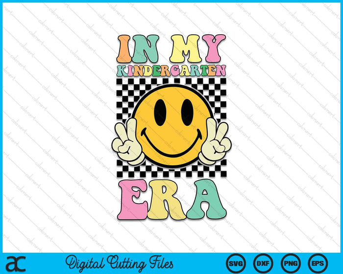 In My Kindergarten Era Retro Back To School SVG PNG Digital Cutting Files