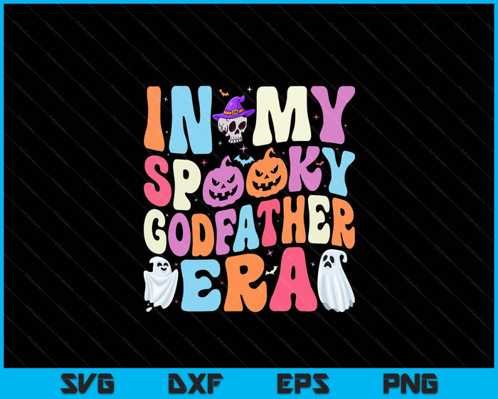 In My Spooky Godfather Era Halloween Groovy SVG PNG Digital Cutting File