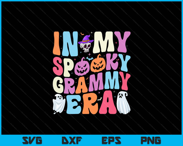 In My Spooky Grammy Era Halloween Groovy SVG PNG Digital Cutting File