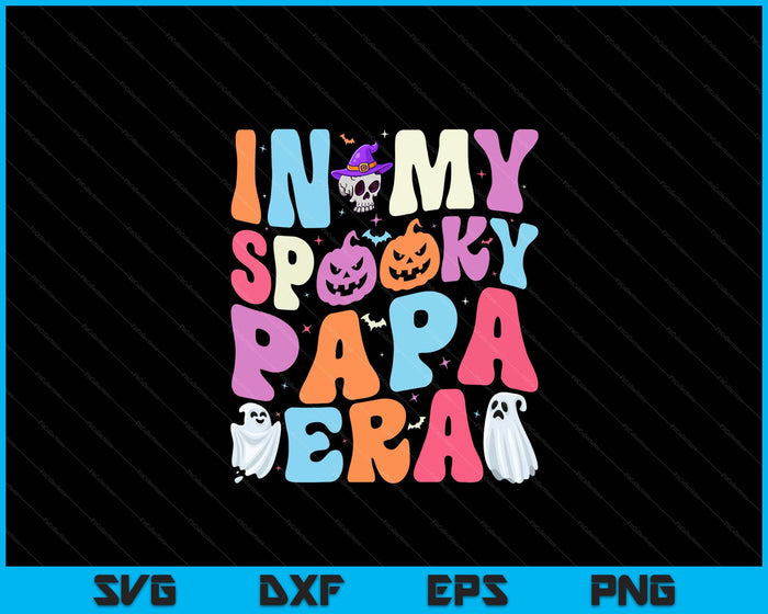 In My Spooky Papa Era Halloween Groovy SVG PNG Digital Cutting File