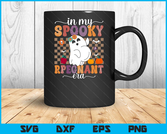 In My Spooky Pregnant Era Ghost Halloween Pregnant SVG PNG Digital Printable Files