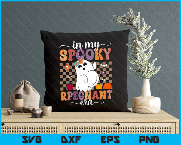 In My Spooky Pregnant Era Ghost Halloween Pregnant SVG PNG Digital Printable Files