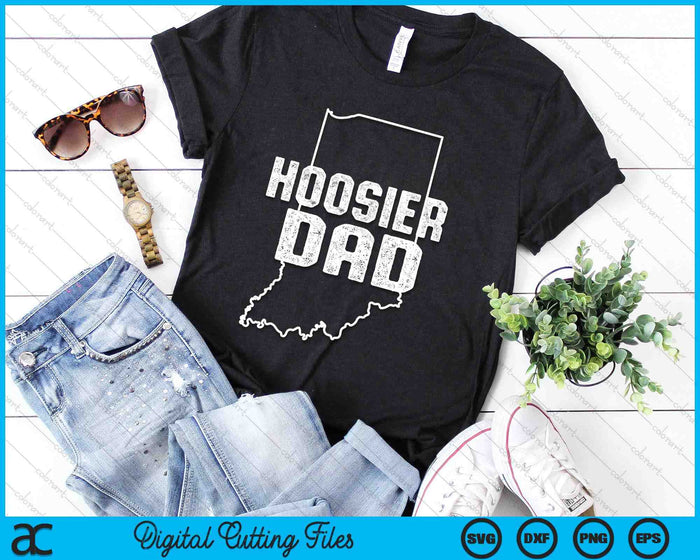 Indiana Hoosier Dad SVG PNG Digital Printable Files